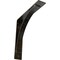 Ekena Millwork Morris Steel Bracket, Antiqued Warm Silver 3"W x 16"D x 16"H BKTM03X16X16MOAWS - alternate 1